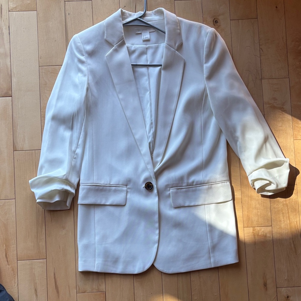 White Oversized Blazer
